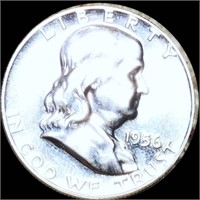 1956 Franklin Half Dollar GEM PROOF