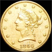 1860 $10 Gold Eagle UNCIRCULATED