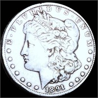 1891- CC Morgan Silver Dollar XF