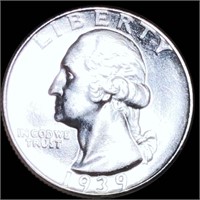 1939 Washington Silver Quarter GEM PROOF