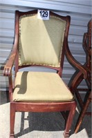 Vintage Side Chair - Upholstered Back & Seat
