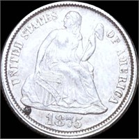 1875 Seated Liberty Dime UNCIRCULATED