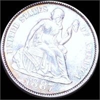 1887-S Seated Liberty Dime UNCIRCULATED