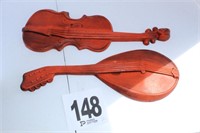 Lute, Violin Wall Plaques (U234)