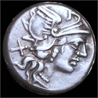 138 BC Roman Empire Denarius UNCIRCULATED