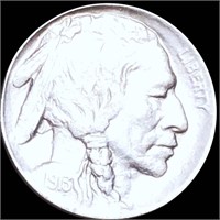 1913-D TY1 Buffalo Head Nickel LIGHTLY CIRCULATED