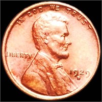 1929-D Lincoln Wheat Penny UNCIRCULATED RED