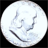 1953-S Franklin Half Dollar NEARLY UNCIRCULATED