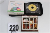 CD Case w/4 CD's/10-Pack Memorex DVD's/(1) Happy