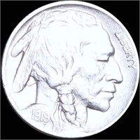 1919 Buffalo Head Nickel NEARLY UNC