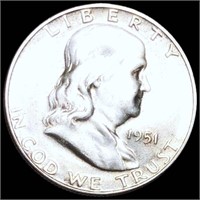1951-S Franklin Half Dollar UNCIRCULATED