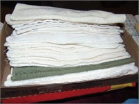 flat full of wash cloths
