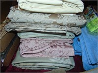 Stack of Large Square Table Cloths