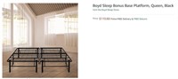 Boyd Sleep Bonus Base Platform, Queen, Black