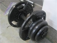 GOLD'S GYM WEIGHT SET 50LB