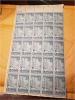 USA Sheet  Of 25  Mint  Stamps 3 Cents 1958 Scott