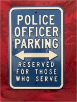 POLICE OFFICER PARKING SIGN