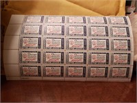 USA sheet 25 mint stamps 4 cents 1960Scott 1114