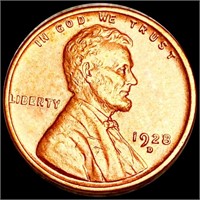 1928-D Lincoln Wheat Penny UNC RED