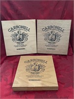 CIGAR BOX LOT (3)  CARBONELL