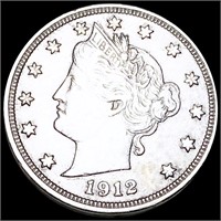 1912-S Liberty Victory Nickel NEARLY UNCIRCULATED