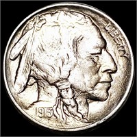1913 TY2 Buffalo Head Nickel CLOSELY UNC