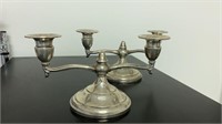 Pair of Mid Century Sterling Silver Candle Holders
