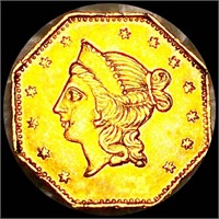 1853 Cal. Octagonal Gold Dollar UNCIRCULATED