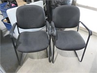 (2) KP Black Guest Chairs