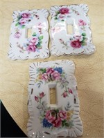 Vintage Lot of 3 Switch Plate Cover