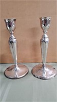 Set Of 2 The Middletown Co. Sterling Silver Candle