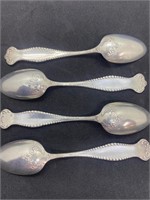 Vintage Lot of Sterling 4 Spoons ,87 grams