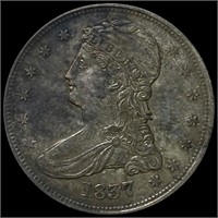 1837 Capped Bust Half Dollar NEARLY UNC