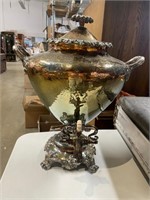 ANTIQUE SILVER SAMOVAR  WITH TAP