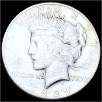 1924-S Silver Peace Dollar NICELY CIRCULATED