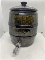 Collectible Ceramic Barrell Dispenser With Tap