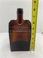 Vtg EG Booz's 1840 Old Log Cabin Whiskey Bottle