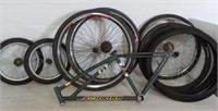 Schwinn Bike Frame and Various Bike Wheels and