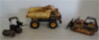 Metal Vintage Tonka  Toy Dump Truck, Bulldozer,