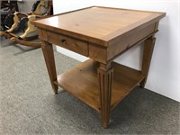 Greenbaum Pine one drawer table