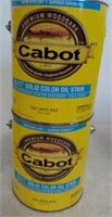 Cabot Solid Color Oil Stain White Base 2 Gallons.