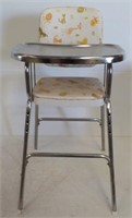 Vintage Metal Frame Children's High Chair.