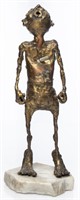 Brutalist Modern Bronze Figural Sculpture