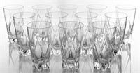 Faberge Triomphe Clear Crystal Glasses, 12