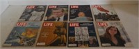 (8) Vintage Life Magazines 1960's.