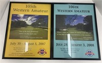 Western Amateur autographed 105th and 106th