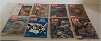 (8) Vintage Life Magazines 1960's-70's.
