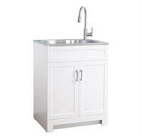 ALL IN ONE 25 INCH LAUNDRY CABINET WITH SINK