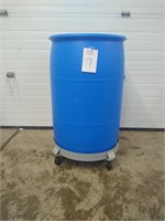 55 Gallon Plastic Barrel & Holder