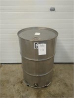 55 Gallon Stainless Steel Barrel w/ Drum Dolly